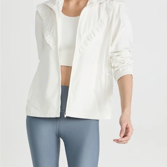 TORY BURCH Ruffle Windbreaker size M - Picture 5 of 7